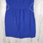 Colorblock NWT Royal Blue Sleeveless V-Neck Mini Dress Women's Size Medium Photo 3