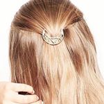 Boutique New Gold Crescent Moon Hair Clip  Photo 0