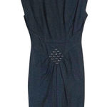 iKiTo Vtg‎ Women's Dress Sz 38 S Black Shimmer Embellished Mini Photo 0