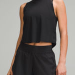 Lululemon 💕 2/$35 💕 NWOT  Athletica Sculpt Cropped Tank Top, size 0, black. Photo 0