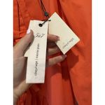 NEW Cinq A Sept Lynn Dress Neon Coral Pink Babydoll Bow Front Preppy Size 0 XS Photo 6