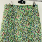 Anthropologie Maeve Green Paisley Print Straight Pencil Skirt Small Academia Photo 7