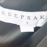 Keepsake The Label Size Small Black One Piece Zip Back Shorts Romper Photo 4