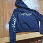 Ed Hardy NWT  Broken Heart and Fairytale Navy Eclipse Hoodies Sweatshirt Size S Photo 7
