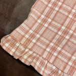 Sadie & Sage Plaid Skirt Women Large Rayon pink checkered Preppy cute Barbiecore Photo 7