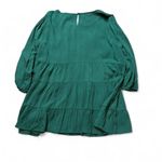 Andree by Unit Dark Green Boho Shift Top Photo 2