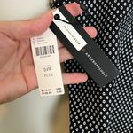 Anthropologie NWT - The Essential Slim Black Dot Motif Zip Trouser Slacks Pants Photo 5