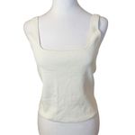 Vince Square Neck Sweater Tank Cream Ivory Medium Transition Layering Capsule Photo 6
