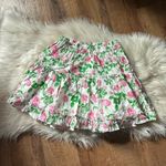 Hill House  The Paz Skirt In Pink Roses Linen Photo 2