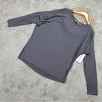 Athleta NWT Women’s Threadlight Asym Relaxed Longsleeve Shirt in Silver Bells XL Photo 1