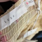 Lush Clothing LUSH Women’s Yellow Pink Floral Mini Dress Sz S Photo 3