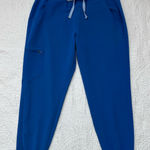 FIGS Women's Zamora 2.0 Jogger Scrub Pants Royal Blue Medium Photo 0