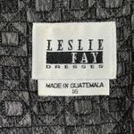 Leslie Fay  Blazer Womens‎ 16 Black Metallic Jacquard Vintage 80s 90s Evening Photo 6