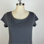 Eileen Fisher  Grey Short Sleeve Shirt Dress Photo 2