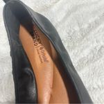 Lucky Brand  Size 6.5 Emmie Lou Black Leather Ballet Flats Comfort Casual Neutral Photo 2
