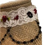 Choker Elastic Lace Black Cameo Dangles Ace Spades Flower Gothic 10.5" Photo 3
