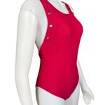 Juicy Couture barberry high neck with grommets 1 piece swimsuit lightly padded M Photo 1