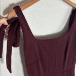 Birdy Grey  Alex Cabernet Gown Maxi Formal Wedding Bridesmaid Burgundy Ties Small Photo 3