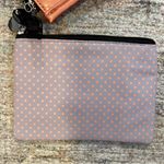 NWOT Lancôme Set of 2 Cosmetic Bags Orange Photo 3