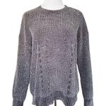 Ted Baker Innia Chenille Woven Star Pin Super Soft Relaxed Sweater Grey 3 (US 8) Photo 1