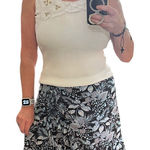 Hearts Of Palm Ribbed White Embellished Tank White Photo 0