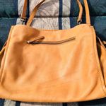 American Leather Co 3 Section Satchel Bag Purse in Light Tan Photo 6