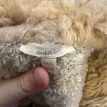 Love Tree Faux Fur Lined Vest with Brown Trim   M/L Fall Winter Sherpa Cozy Photo 6