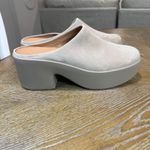 FitFlop  NEW Platform Suede Heeled Mules Taupe Size 10 Photo 3