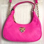 Juicy Couture NEW  Pink Glitz Hobo Crossbody Bag Photo 8