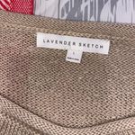 Forever 21 Lavender Sketch Beige Sweater With Pocket Photo 1