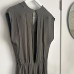 JCH Juergen Christian Hoerl Taupe Gray Minimalist Cap Sleeve Jumpsuit Size 36 EU Photo 3
