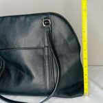 Steve Madden Black Satchel Tote Bag Purse Gold And Floral Accents Photo 4