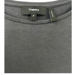 Theory S Gather Sleeve Dress Puff Shoulder Mini T Shirt Cotton Stretch Women Photo 3