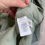 Sigrid Olsen 100% Linen Shirt Size L Green Button Up Coastal Grandma Chic Photo 6