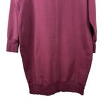 Universal Standard Bree Sweatshirt Dress Dark Cherry Front Pocket Size 14-16 Photo 10