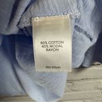 J.Jill Lightweight Tee Tunic 3/4 Bell Sleeves Pleated Arm Detail Light Blue L Photo 4