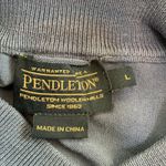 Pendleton Blue Long Sleeve Turtleneck Sweater Top Size L Photo 3