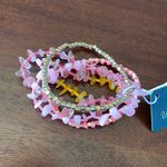 Universal Threads Universal Thread pink bracelets set of 5 semi precious stones jewelry New Photo 1