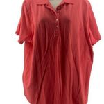 Lee Riders Womens Polo Shirt Deep Pink Short Sleeve Stretch Collar Plus Size 1X Photo 0