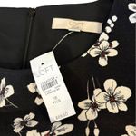Loft  Magnolia Black Floral Patch Pocket Dress Womens Size 18 Plus NWT Photo 7