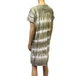 Gap  Cotton Olive Green Tie Dye Short Sleeve Tee Dress Boho Hippie Womens Large Photo 4
