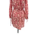 J.Crew Tie-waist Tunic Beach Dress Tossed Floral Print Pink Size XS Photo 9