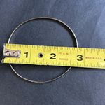 Women’s‎ vintage silver tone bangle bracelet one size measurements shown Photo 5