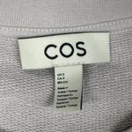 COS  Sweatshirt Womens Small Light Purple Short Sleeve Terry Cloth Cozy Cotton Photo 2