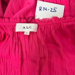 ALC Frank A.L.C neon hot Pink pleated dress NWOT, size 0 Photo 4