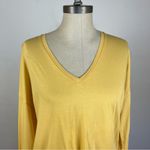 Vince  V Neck Yellow Long Sleeve Top Photo 2