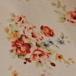 💕DR2💕 Long Sleeve Crochet Detail Long Sleeve Blouse ~ Floral Print Medium Red Photo 4