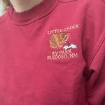 Vintage Y2K‎ Embroidered Oversized Crewneck Sweater Size Medium Red Red Photo 1