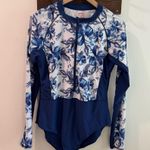 AXESEA Womens Rash Guard Long Sleeve One Piece Swimsuit UPF 50+ Size 16 Blue Photo 5