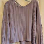 Dress Up  Light Purple Long Sleeve Top with Strappy Back Photo 0